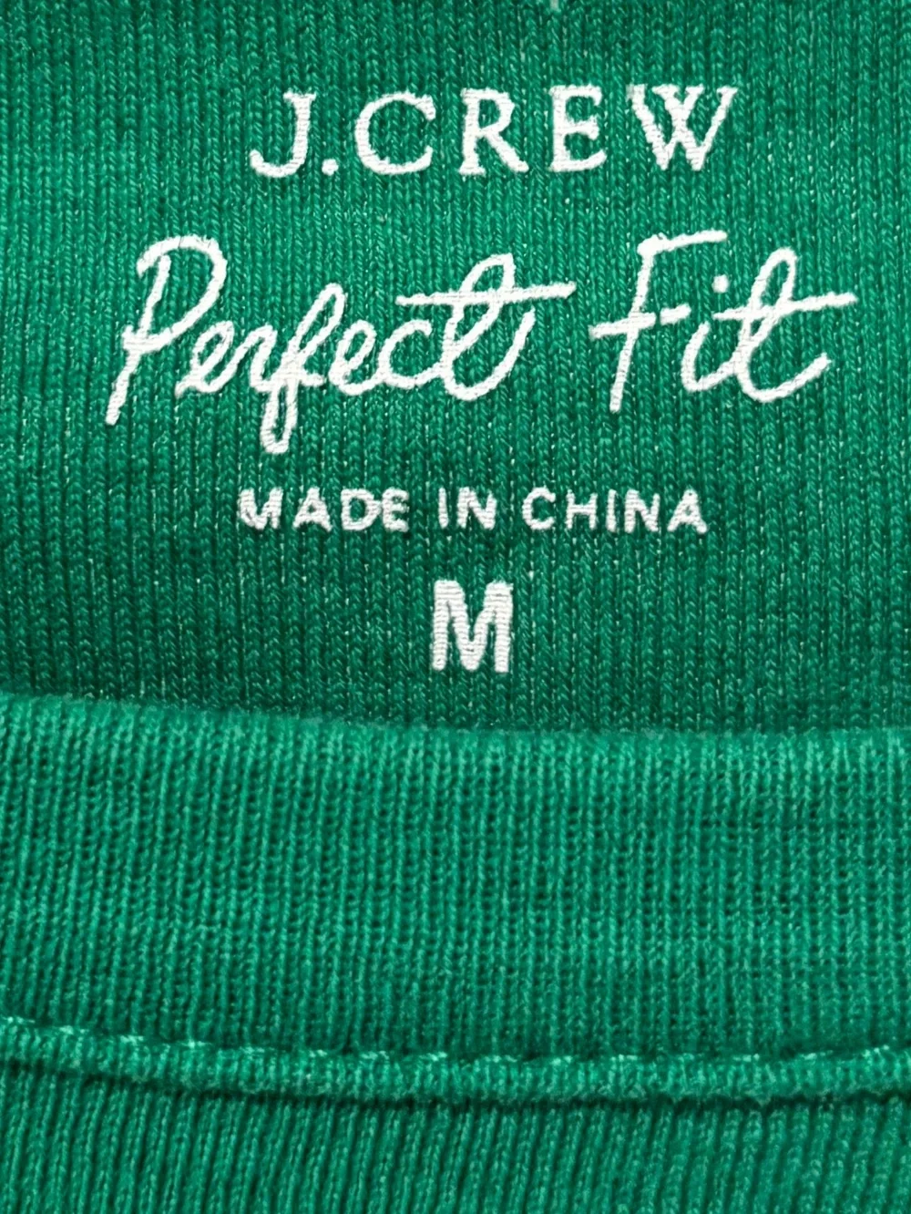 J. Crew Short Sleeve Green Crewneck Tee Medium